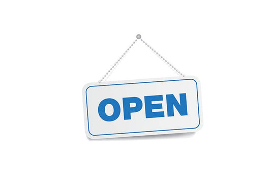 Shop Open Friday, closed Saturday and Monday.