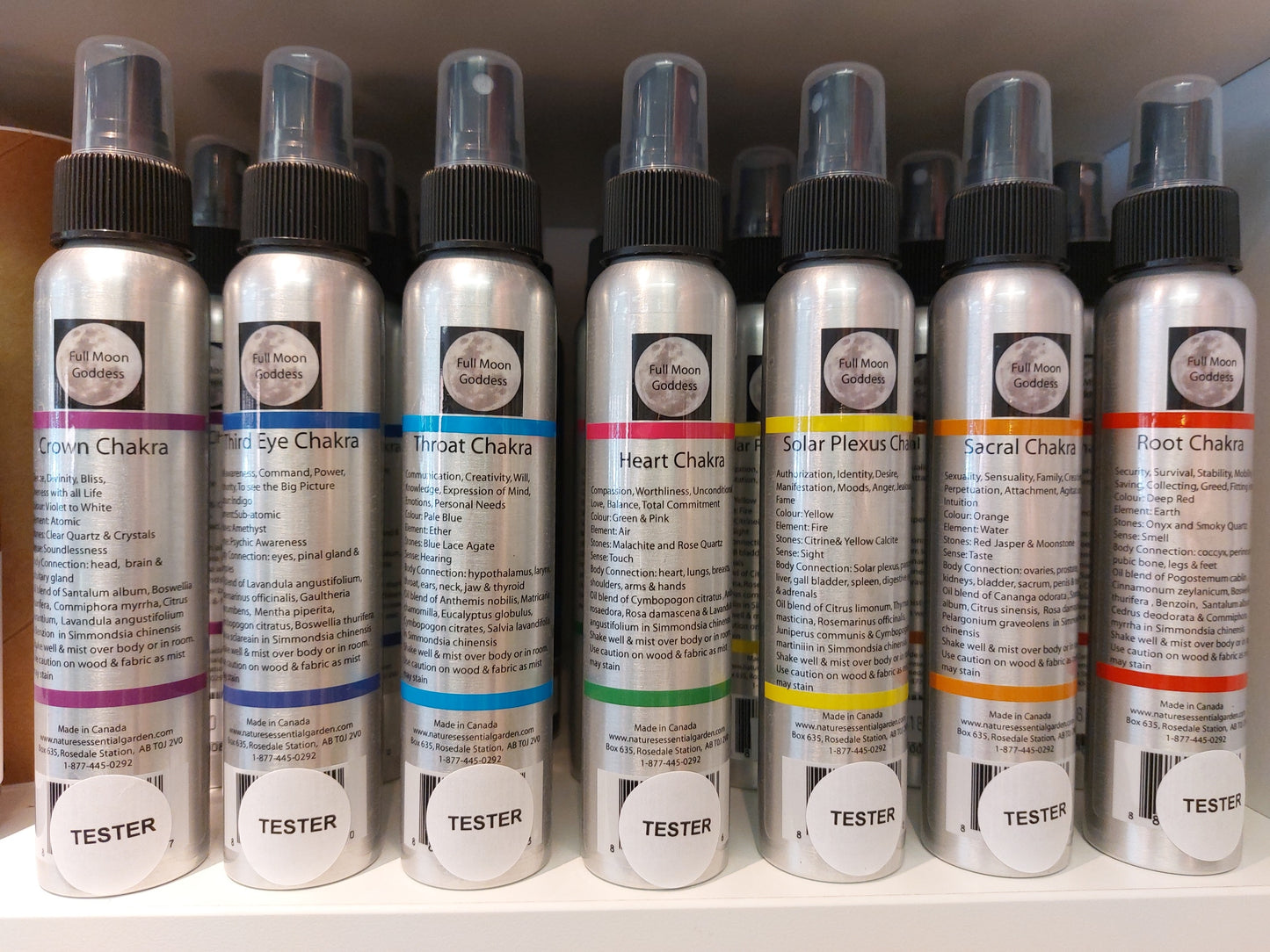 Organic Cosmetics/ Chakra Body or Room Sprays: 120ml