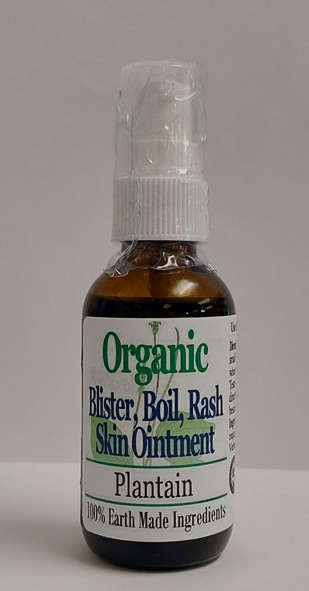 Organic Remedy Oils - Plantain Blister, Boil, Rash Oil 50ml