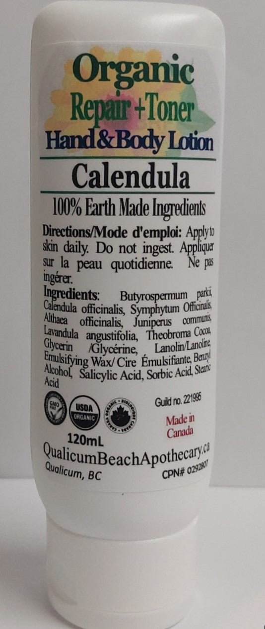 Organic Hand & Body Cream-Calendula Toner Cream 120mL