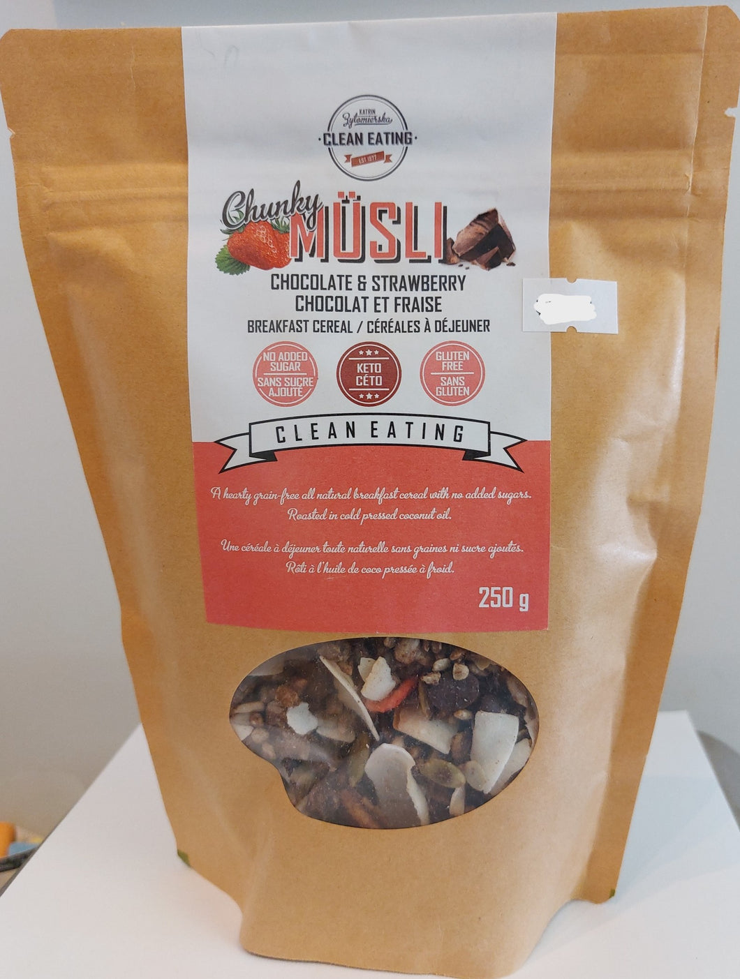 Ketopia Foods: Clean Eating Chocolate Strawberry Musli (250g)