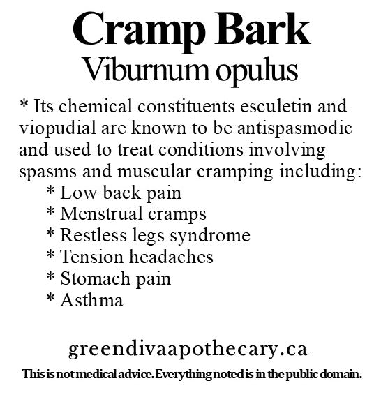 Organic Farmacopia: Cramp bark