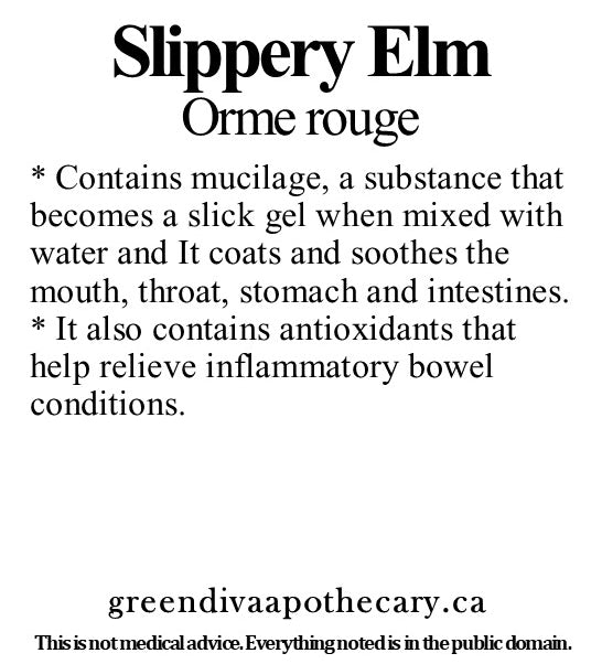 Organic Farmacopia: Slippery elm
