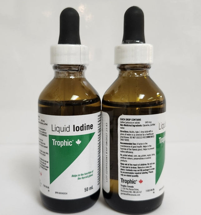 BACK IN STOCK: Canadian Made, Iodine Drops, 50ml (1 drop/day)