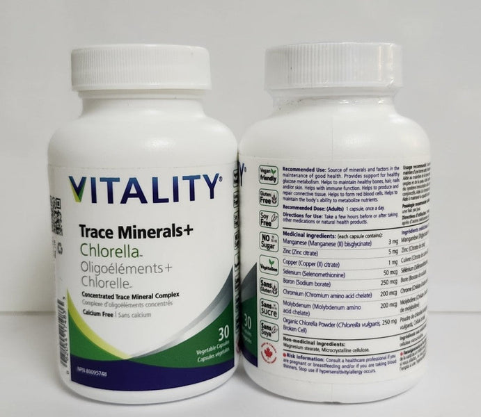 IN STOCK (in store only): Canadian, “Vitality” Rare Minerals with Boron (1/day, 30 capsules)