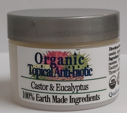 Organic Remedy Salve- Castor Eucalyptus Topical Anti-biotic 30ml