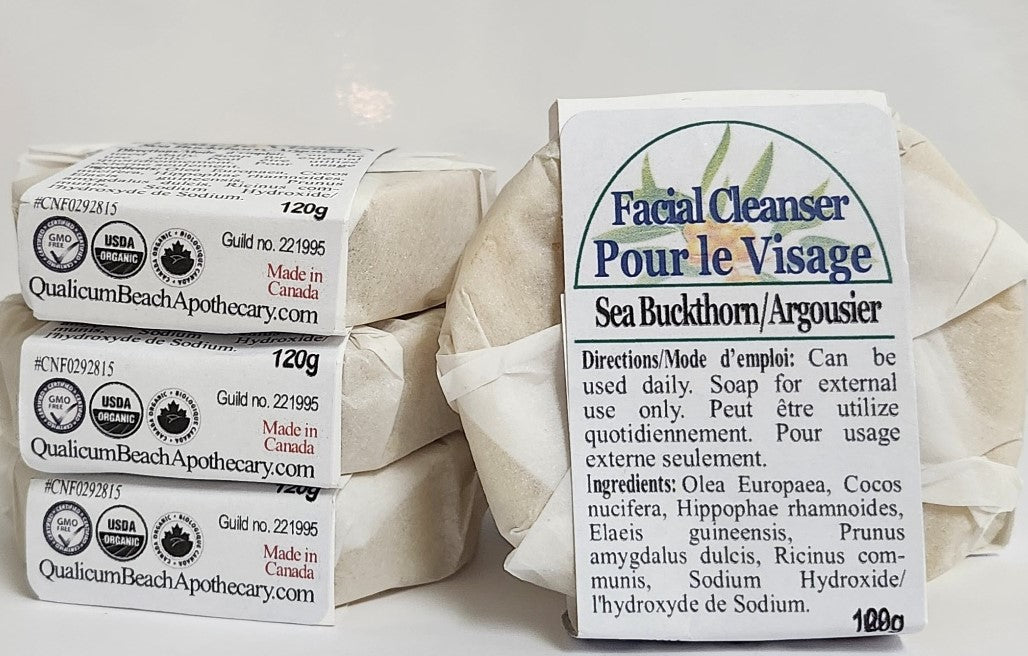 Organic Face Soap Bar- Sea Buckthorn (almond) 120ml