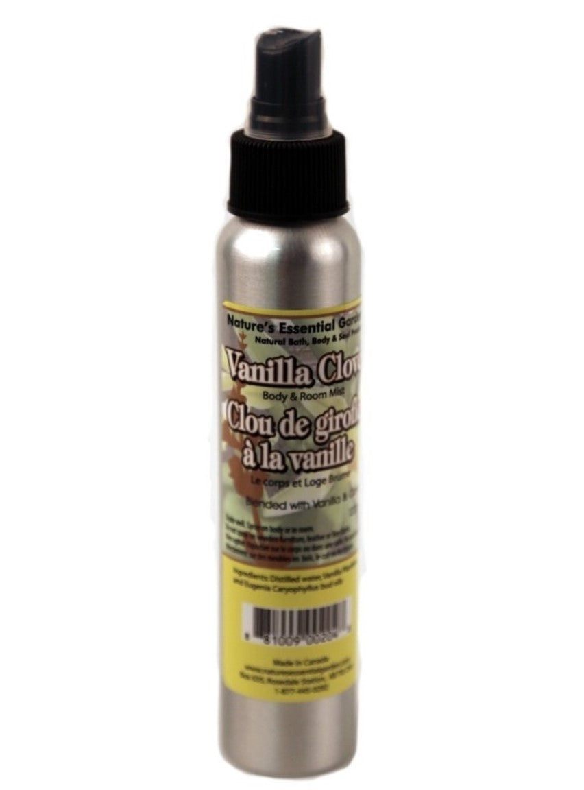 Organic Cosmetics/ Body or Room Sprays: Vanilla Clove 120ml