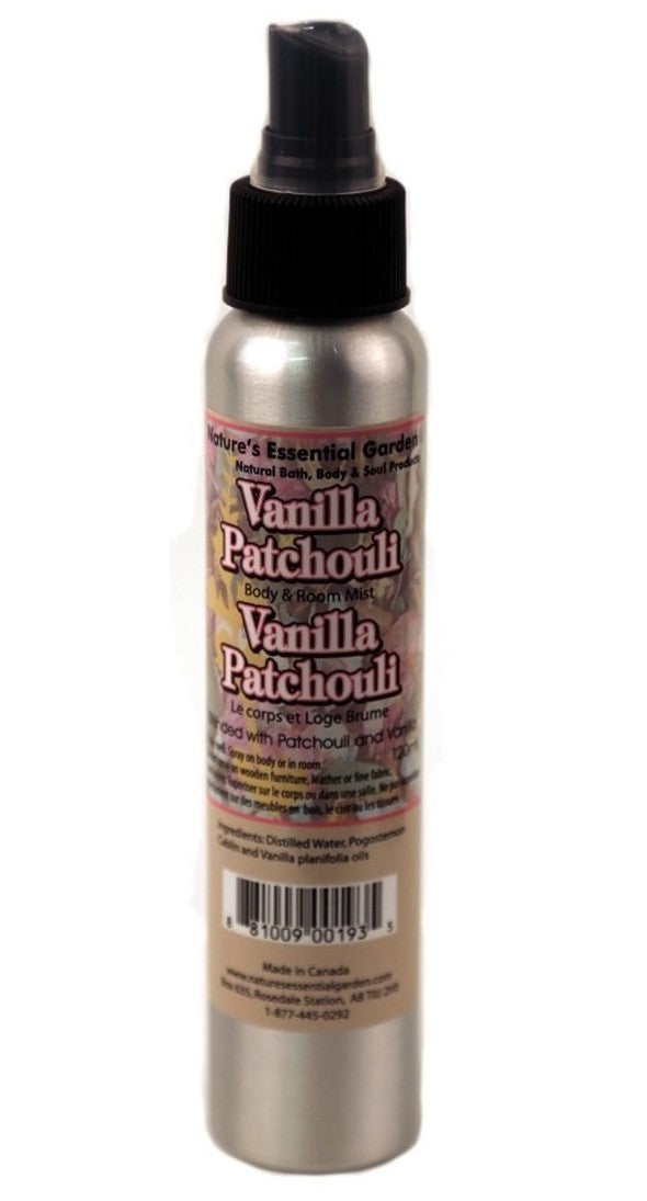 Organic Cosmetics/ Body or Room Sprays: Vanilla Patchouli 120ml