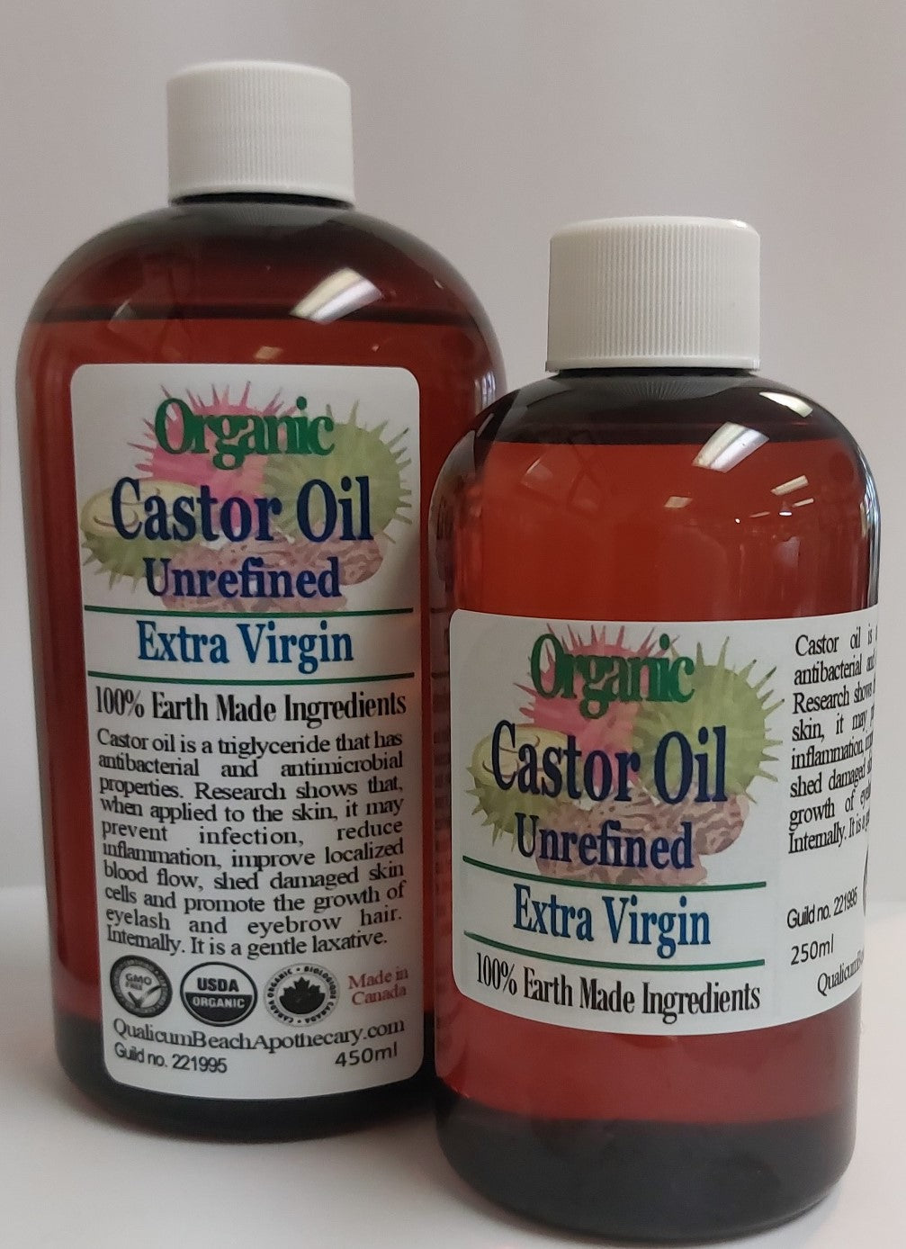 Organic Remedy Oils - Extra Virgin, Cold Pressed Castor Oil