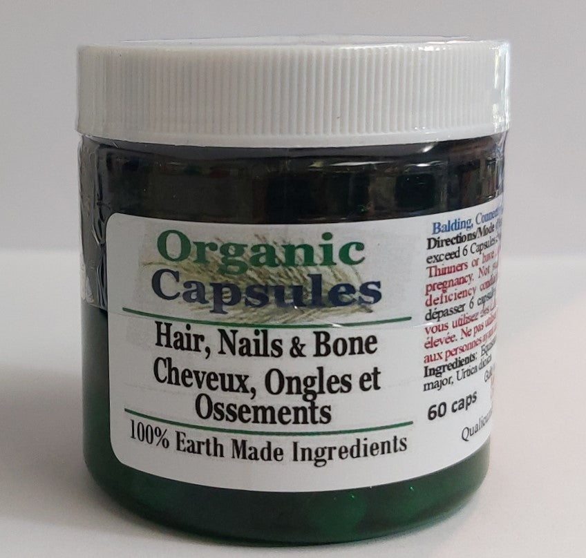 Organic Remedy Capsules - Hair, Nails & Bones 60 Capsules