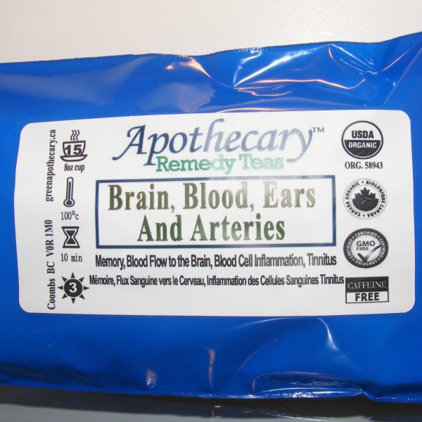 Organic Remedy Tea-Brain, Blood, Ears & Arteries (15 Bags)