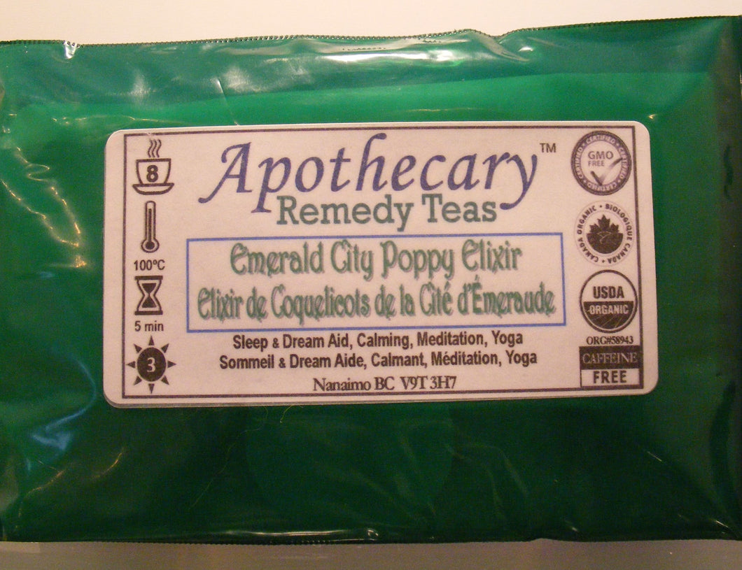 Organic Remedy Tea-Emerald City Poppy Elixir (8 Bags)