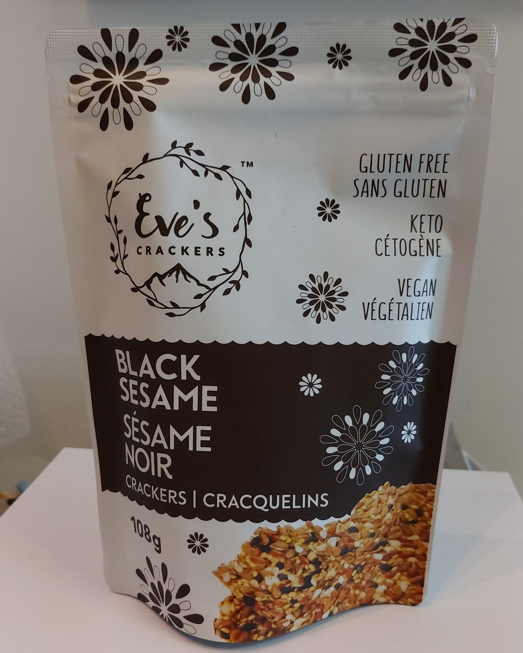 Ketopia Foods: Eve's Crackers Black Sesame (108g)