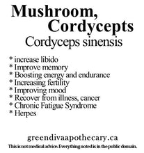 Load image into Gallery viewer, Organic Farmacopia: Mushroom-Cordyceps
