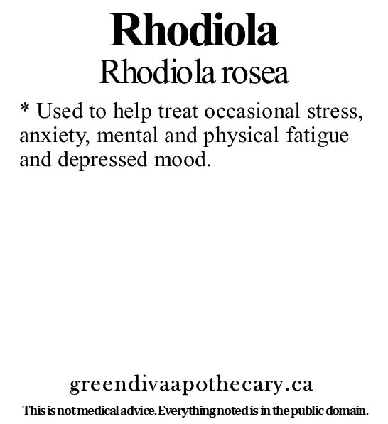 Organic Farmacopia: Rhodiola