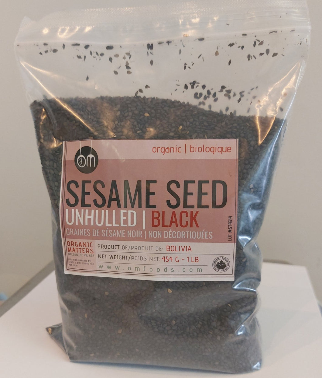 Ketopia Foods: Organic OM Foods Black Sesame Seeds (lb)